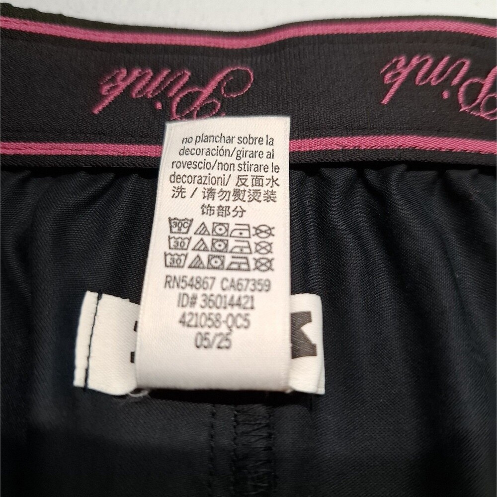 PINK Victoria's Secret Black Skeleton Hand Embellished Sleep Shorts XL Halloween - Picture 8 of 8